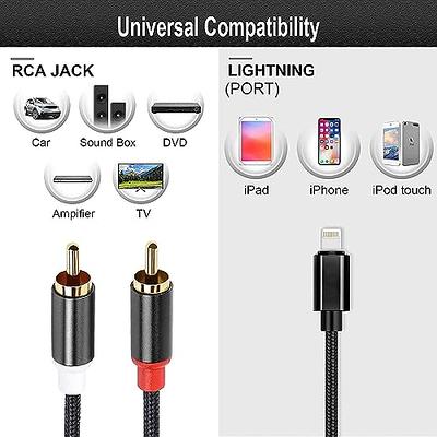 Aux Cable 3.5mm Jack Lead Car Audio Music For iPhone 14 13 12 11 Pro 7 8 X  XR SE