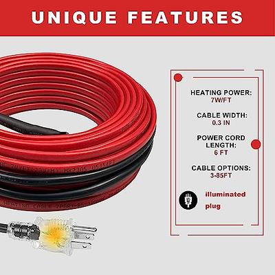 MAXKOSKO Pipe Heat Cable for Water Pipe Freeze Protection, Constant Wattage Heat  Tape with Thermostat for Metal And Plastic Home Supply Pipes, Electric Pipe  Heating Trace System 120V,10Feet - Yahoo Shopping