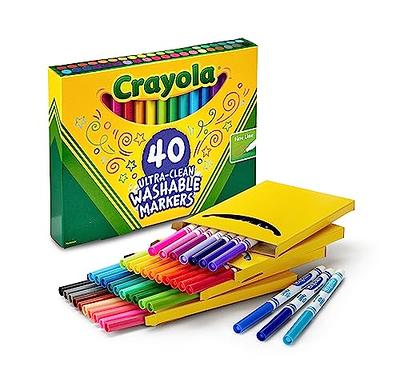  Crayola Ultra Clean Washable Markers Classpack (200 Count), Bulk  Markers for Classrooms, School Supplies for Kids, 10 Colors : Toys & Games