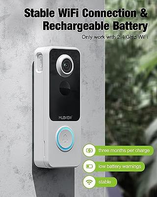 Wireless Video Doorbell Camera 1080p HD Chime Night Vision 2-Way