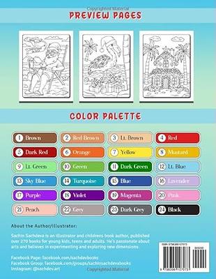 Color By Number Book For kids Ages 8-12: 50 Color By Number Coloring Book  For Kids, Teens, Adult, Men, and Women (Paperback)