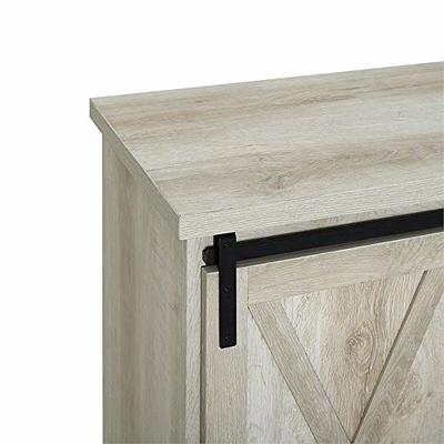 White Oak Cupboard with Shelf and Sliding Doors – Krovel Furniture Co.