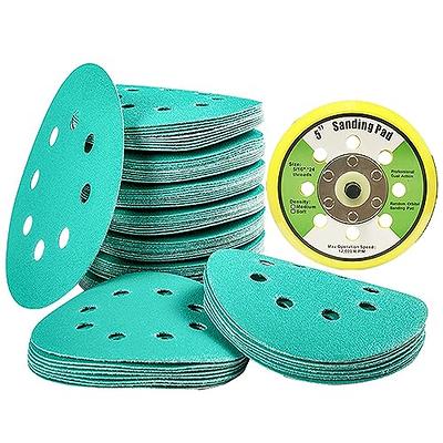 COSPOF 5 Inch 8 Holes Hook and Loop Sanding Discs,1000 Grit Film