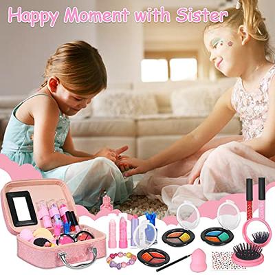 Kids Makeup Kit for Girl - Kids Makeup Kit Christmas Toys for Girls Child  Play Real Makeup Set, Washable Make Up for Little Girls, Non Toxic Toddlers