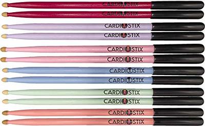 GRIP STIX 15 Long BLUE with Black Non-Slip Grip Drumsticks - Ideal for All  Drumming; Cardio, Fitness, Aerobic & Workout Exercises