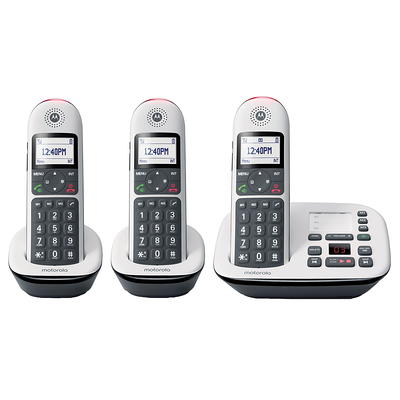 VTech DS6251 3 DECT 6.0 Expandable 2 Line Cordless Phone With Answering  System 80 1401 00 - Office Depot