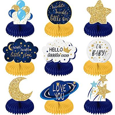 Juvale Pull String Moon Pinata for Twinkle Twinkle Little Star Birthday,  Baby Shower Party Decorations (Silver Foil, 17x11x3 in)