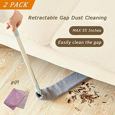 Retractable Gap Dust Cleaner,Retractable Dust Gap Cleaner,Removable and  Washable Telescopic Dust Collector,for Bedroom,Kitchen,Furniture Gap, Wet  and