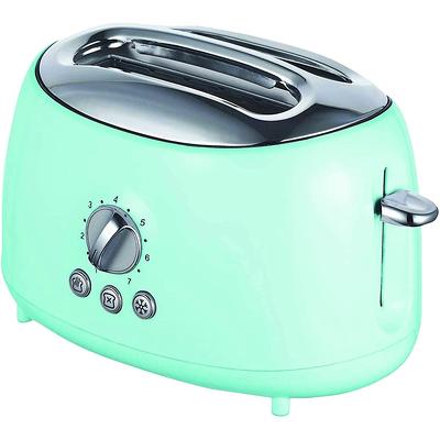 VETTA 2-Slice Extra-Wide-Slot Retro Toaster, Stainless Steel (Seafoam Green)