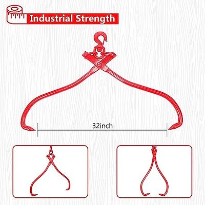 Timber Claw Hook, 32in - Log Lifting Tongs Heavy Duty Grapple Timber Claw,  Lumber Skidding Tongs Logging Grabber