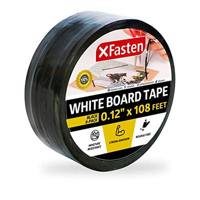 Cridoz 10 Rolls 1/8 Pinstripe Tape Dry Erase Board Whiteboard Thin White