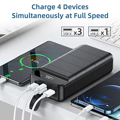 Power Bank 50000mAh Portable Charger With LED Light Large Capacity