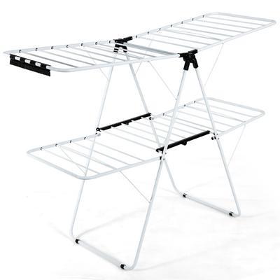 YIYIBYUS Freestanding Foldable Adjustable Height Stainless Steel Laundry  Clothes Drying Rack HG-HS1049-612 - The Home Depot