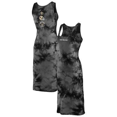 Pittsburgh Steelers New Era Women's Space Dye Tie-Back Tank Top - Black