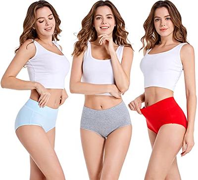 HAVVIS Women's Briefs Underwear Cotton High Waist Tummy Control
