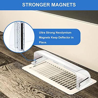 Ac Deflector Magnetic Vent Covers For Ceiling Adjustable For Home Ceiling  Registers/floor/heat, 4 Packs