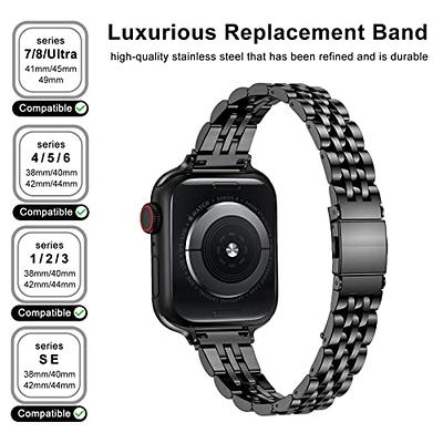 Women Luxury Slim Strap for Apple Watch Band Series 6 5 4 High Quality Steel Bracelet iWatch 38/40/41mm 42/44/45mm Wristband |Watchband| Band Color