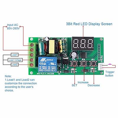 DC 12V 24V LED Trigger Countdown Delay Timing Timer Relay Switch Turn Off  Module