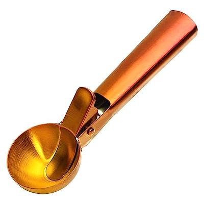 Stainless Steel Ice Cream Scoop with Trigger - #8 Stainless Steel Ice  Scoops for Cookie Dough Measuring Scoops Metal Cup Cake Makers- 4 Oz  Portion