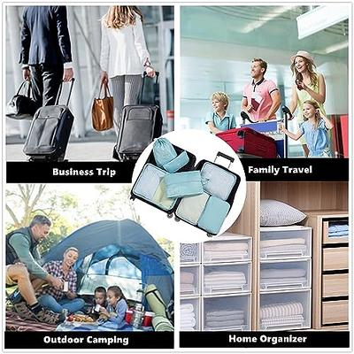 7 PCS Travel Storage Bags Set Suitcase Organizer Luggage Packing Set Cube  Bag Portable Waterproof Travel Clothes Shoe Tidy Pouch