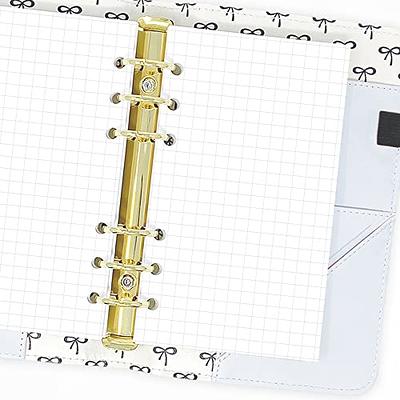 A7 Planner Refill,Mini Binder Refills,6 hole/100gsm Thick Paper/4.84 x 3.23'', Harphia(Line)