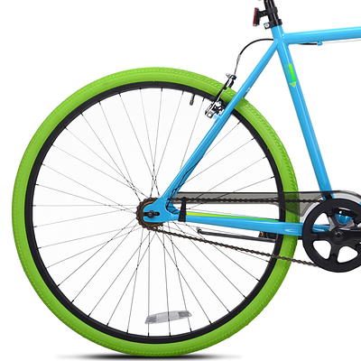 Kent 700C Men s Ridgeland Hybrid Bike Blue Green Yahoo Shopping