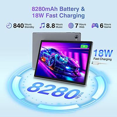 DOOGEE T10E Android Tablet 2023,Latest Octa-Core Processor,9GB+128GB/TF  1TB,10.1 inch IPS Screen Android 13 Tablet,5G/2.4G WiFi,6580mAh Battery,TUV  Eye Bluelight,Dual Speakers,Bluetooth 5.0,GPS-Black 