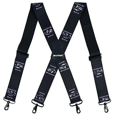 Melo Tough Suspenders, 2 Inch Wide Suspenders, Men Suspenders