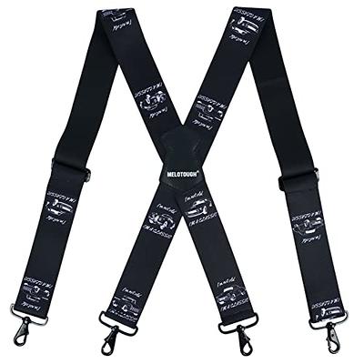 MENDENG Men Black Y Back Suspenders Bronze Snap Hooks Braces for Wedding  Party - Yahoo Shopping