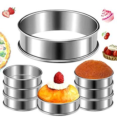 Yciuse Egg Rings, Stainless Steel Egg Rings for Frying, 6pack, Round Egg  Cooker Ring, Silicone Egg Rings, Egg Rings for Griddle Breakfast Cooking