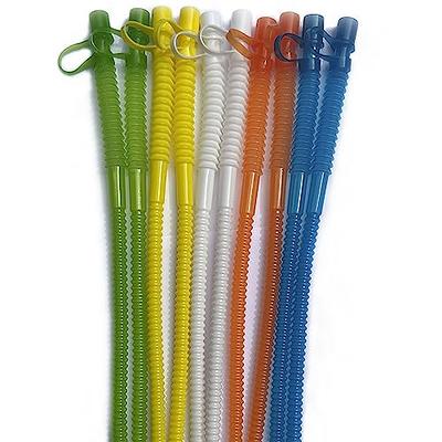 Reusable Plastic Straws 13 inch - Bendy Straws Drinking Plastic Straw with  Covers Cap Assorted Colors - Corrugated Flexible Straws Reusable - Bendable  Straws - 10 Pack - Yahoo Shopping