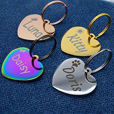 Stainless Steel Custom DEEP Engraved Pet ID Tags Personalized