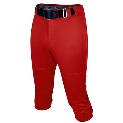 Exxact Sports Zipper Softball Pants for Women - Elastic Bottom