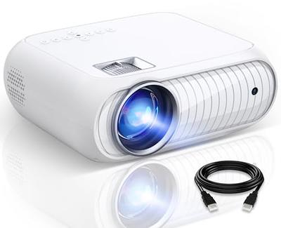  Mini Projector for iPhone, 5G WiFi Bluetooth Projector, 9000  Lumen 1080P Supported Portable Projector with ±15°/4P/4D Keystone & 50%  Zoom, Outdoor Projector Compatible with Gaming/PC/TV Stick (Grey) :  Electronics