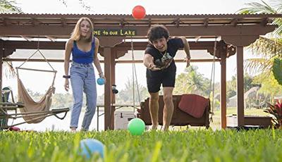 Water Sports Lighted Bocce Ball Set, Outdoor Glow In The Dark Game