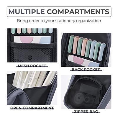 OMNGE Big Capacity Pencil Case Standing Pencil Pen Case High-standard  Canvas Pen Holder Supplies for Office College School Girl Boy Men Women  (Deep grey) - Yahoo Shopping