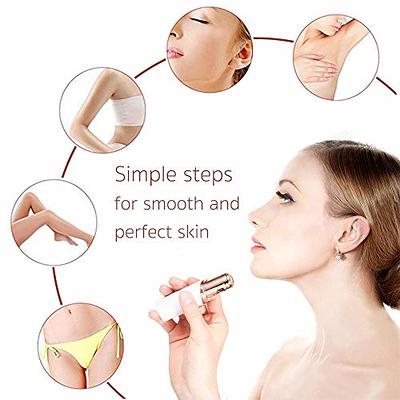 Facial Hair Remover - | Wide Hypoallergenic Head for Gentle Experience at  Home | Full Circle LED Light | BRR454/00