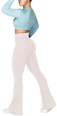 Sunzel Flare Leggings, Crossover Yoga Pants for Women with Tummy Control,  High-Waisted and Wide Leg Beige - Yahoo Shopping