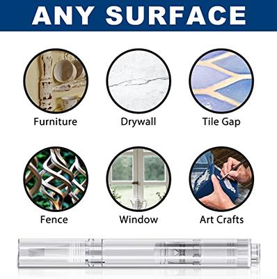 Grevosea 10 Pieces Touch Up Paint Pen, Transparent Paint Touch Up Pen for  Walls Refillable Paint Pen for Wall Touch Up Paint Brushes Pens for  Cabinets Furniture Wood Stains Scratches Repair 