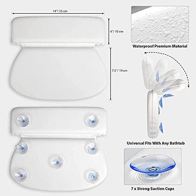 Luxurious Bath Pillow for Tub Premium Bathtub Pillows for Head and Neck  Support Ideal Bath Tub Pillow Headrest for Soaking Tub. 