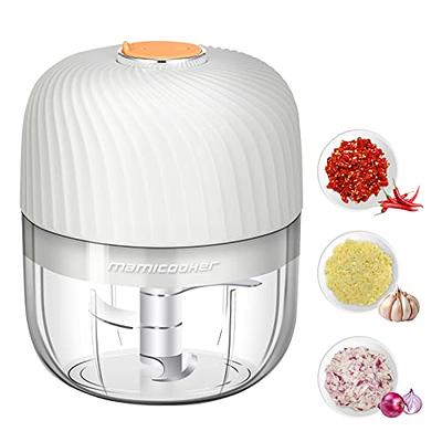 Electric Mini Garlic Chopper 2PCS Cups, Wireless Powerful Garlic