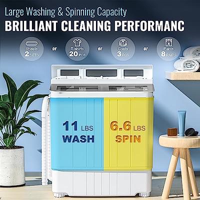 TABU Portable Washing Machine with Drain Pump, 2 in 1 Portable Washers,  Laundry Washing Machine, 28LBS Twin Tub Washing Machine for Dorms,  Apartments, RVs (Black) - Yahoo Shopping