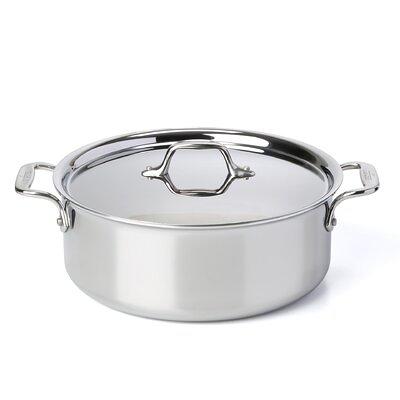 Goodful 3qt Cast Aluminum, Ceramic Deep Cooker with Lid, Side Handle and Long Handle Cream