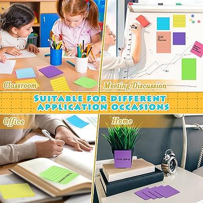 450Pcs Transparent Sticky Notes, Waterproof Colorful Clear Sticky Notes, 2  Sizes Self-Stick Sticky Note Set for Students, School, Office, Home