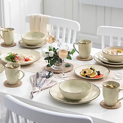 Vancasso Handmade Stoneware Dinnerware Set - Service for 4