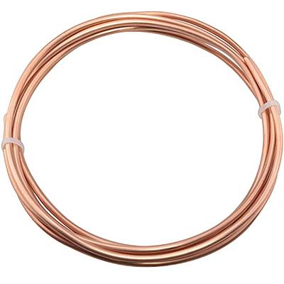 QuQuyi Copper Pipe 5/8 OD × 9/16 ID Seamless Round Copper Metal Tube (300mm), 2pcs