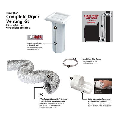 Deflecto Dryer Vent Cleaning Kit (White) in the Dryer Parts department at