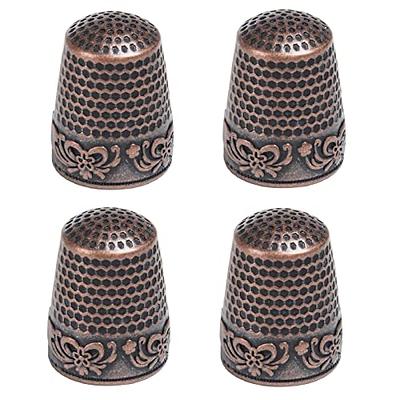 TXSN 4PCS Sewing Thimbles, Metal Thimble for Hand Sewing Finger Protcetor  Accessories DIY Sewing Tools, Red Bronze - Yahoo Shopping