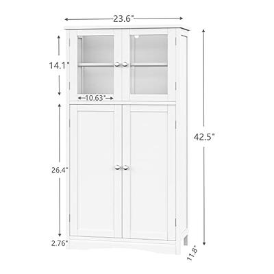 Irontar Bathroom Cabinet, Freestanding Bathroom Storage Cabinet with Drawer  and Adjustable Shelf, Kitchen Cupboard, Floor Cabinet for Bathroom, Home