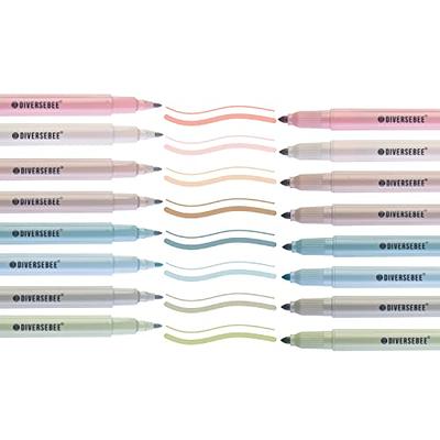 DIVERSEBEE Dual Tip Bible Highlighters and Pens No Bleed, 8 Pack Earthy
